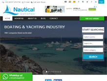 Tablet Screenshot of nauticalwebsites.com